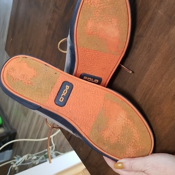 POLO RALPH LAUREN CANVAS SNEAKERS FAXON LOW SIZE 9D - Picture 5 of 7